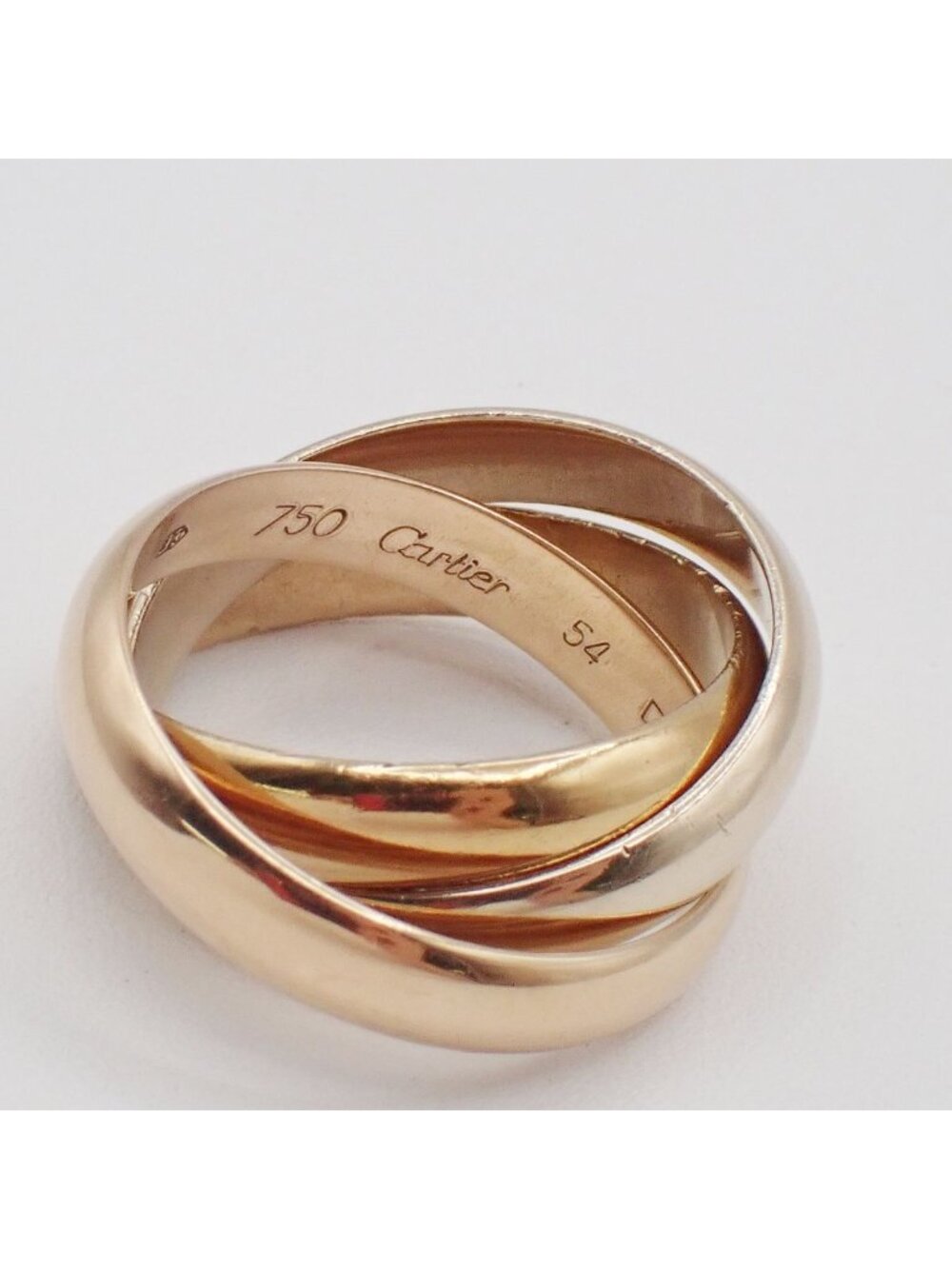 Cartier Trinity Classic MM Ring 750 Gold Silver Pink - Picture 2 of 11